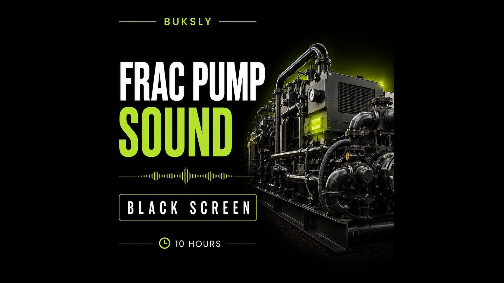 Frac Pump Sound Black Screen 10 Hours — Episode 3 cover image