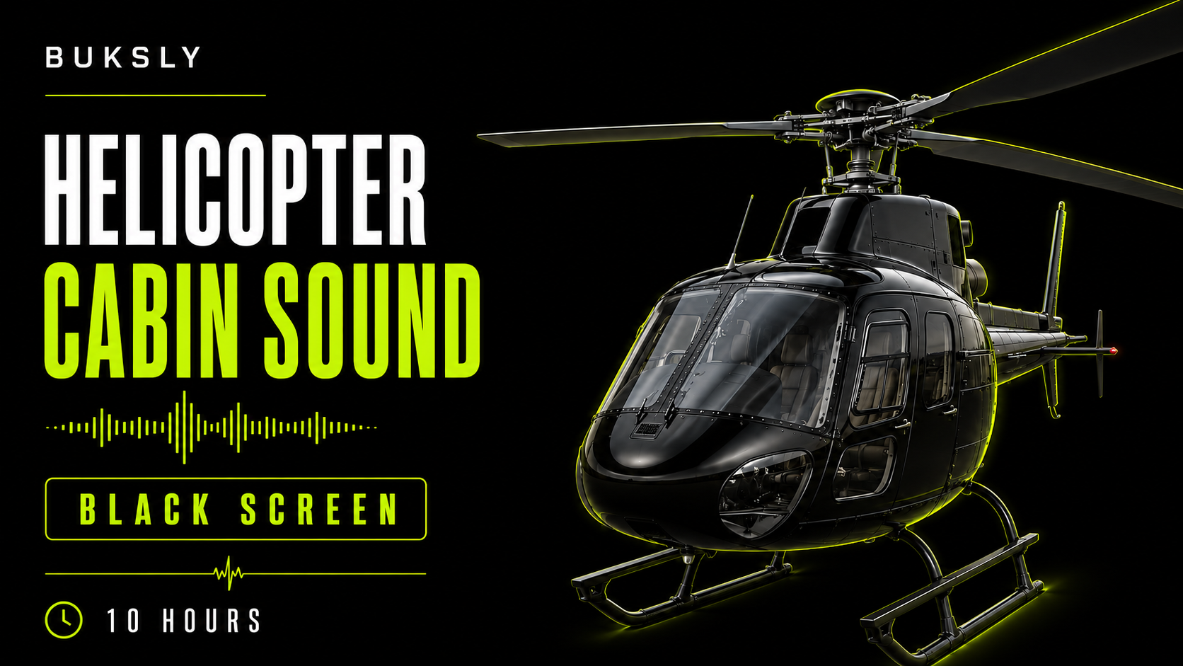 Helicopter Cabin Sound Black Screen 10 Hours — Episode 1 cover image