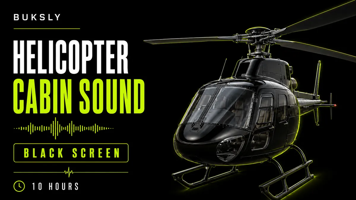 Helicopter Cabin Sound Black Screen 10 Hours — Episode 1 cover image
