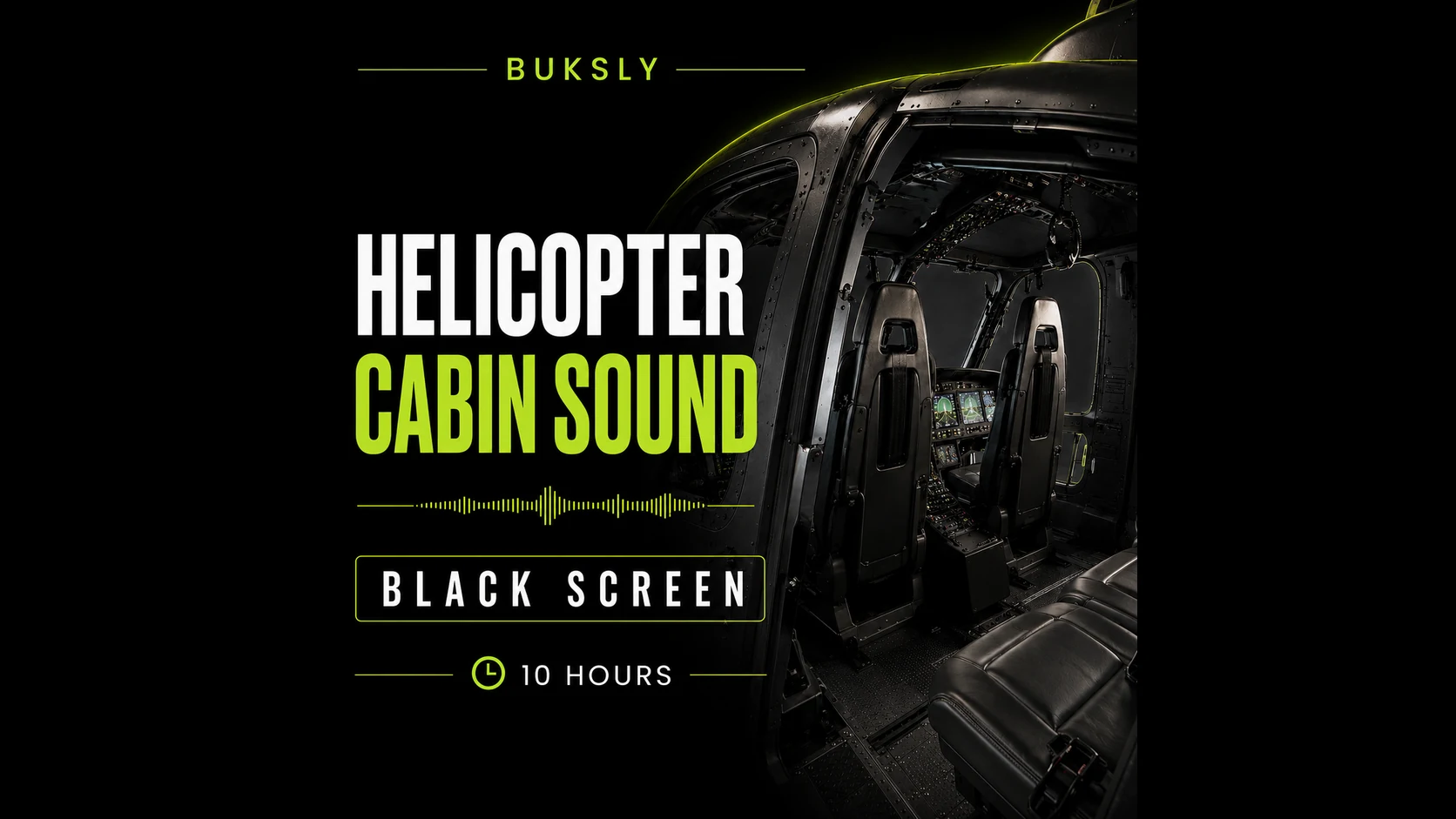 Helicopter Cabin Sound Black Screen 10 Hours — Episode 3 cover image