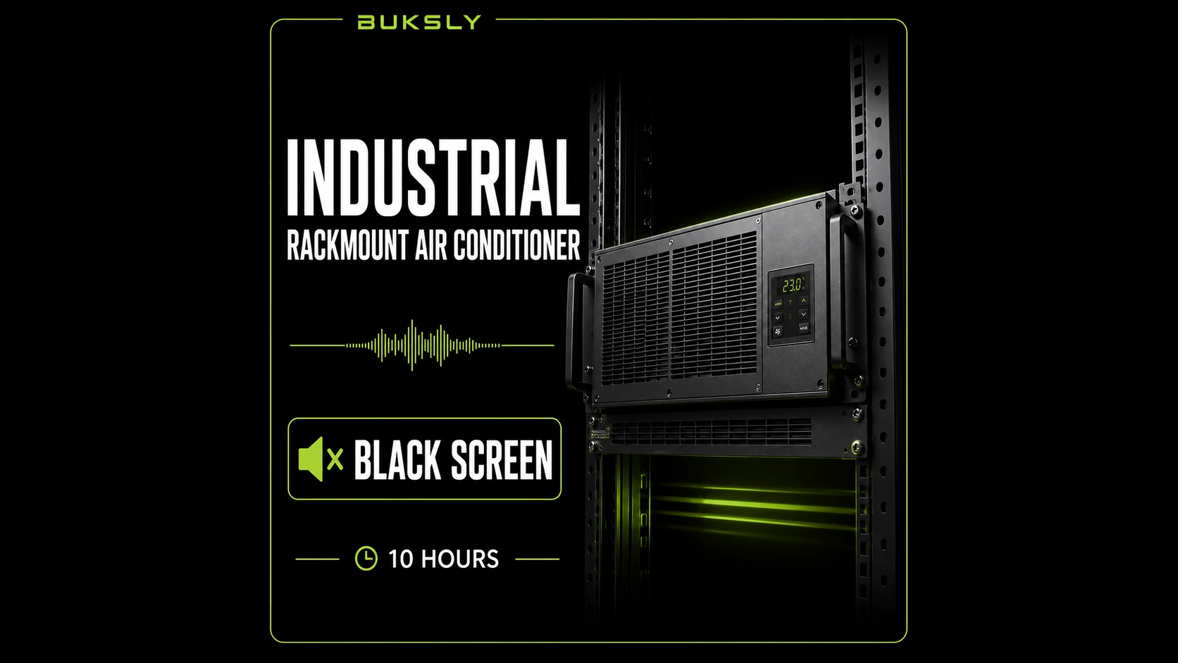 Industrial Rackmount Air Conditioner Black Screen 10 Hours — Episode 3 cover image