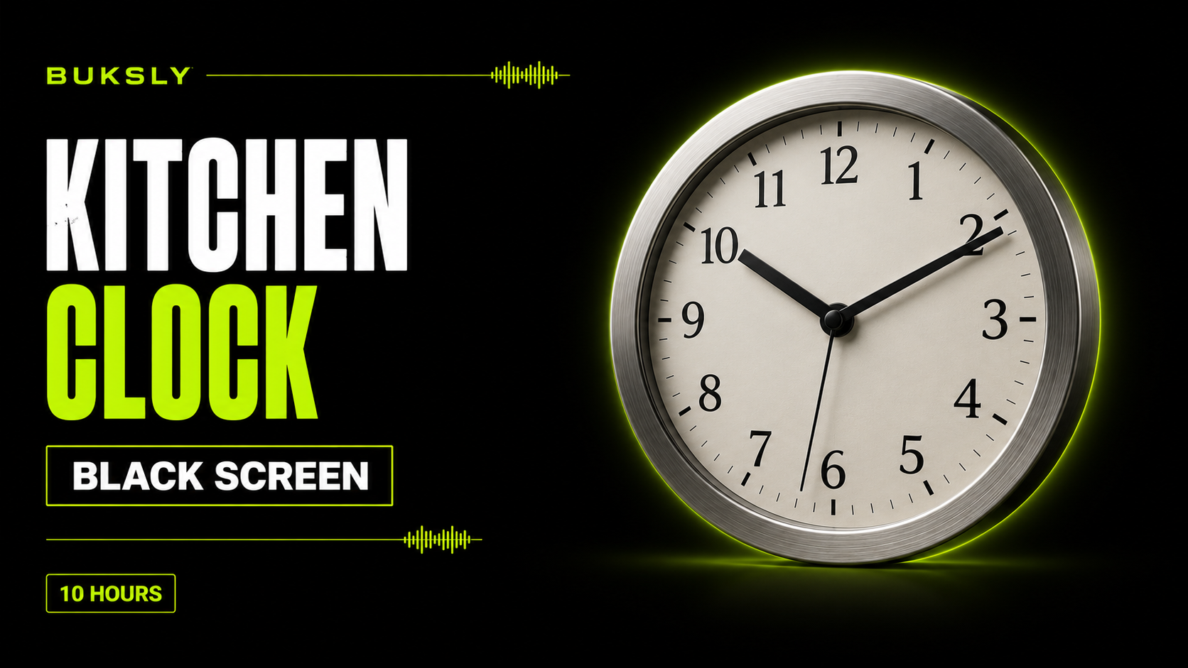 Kitchen Clock Black Screen 10 Hours — Episode 1 cover image
