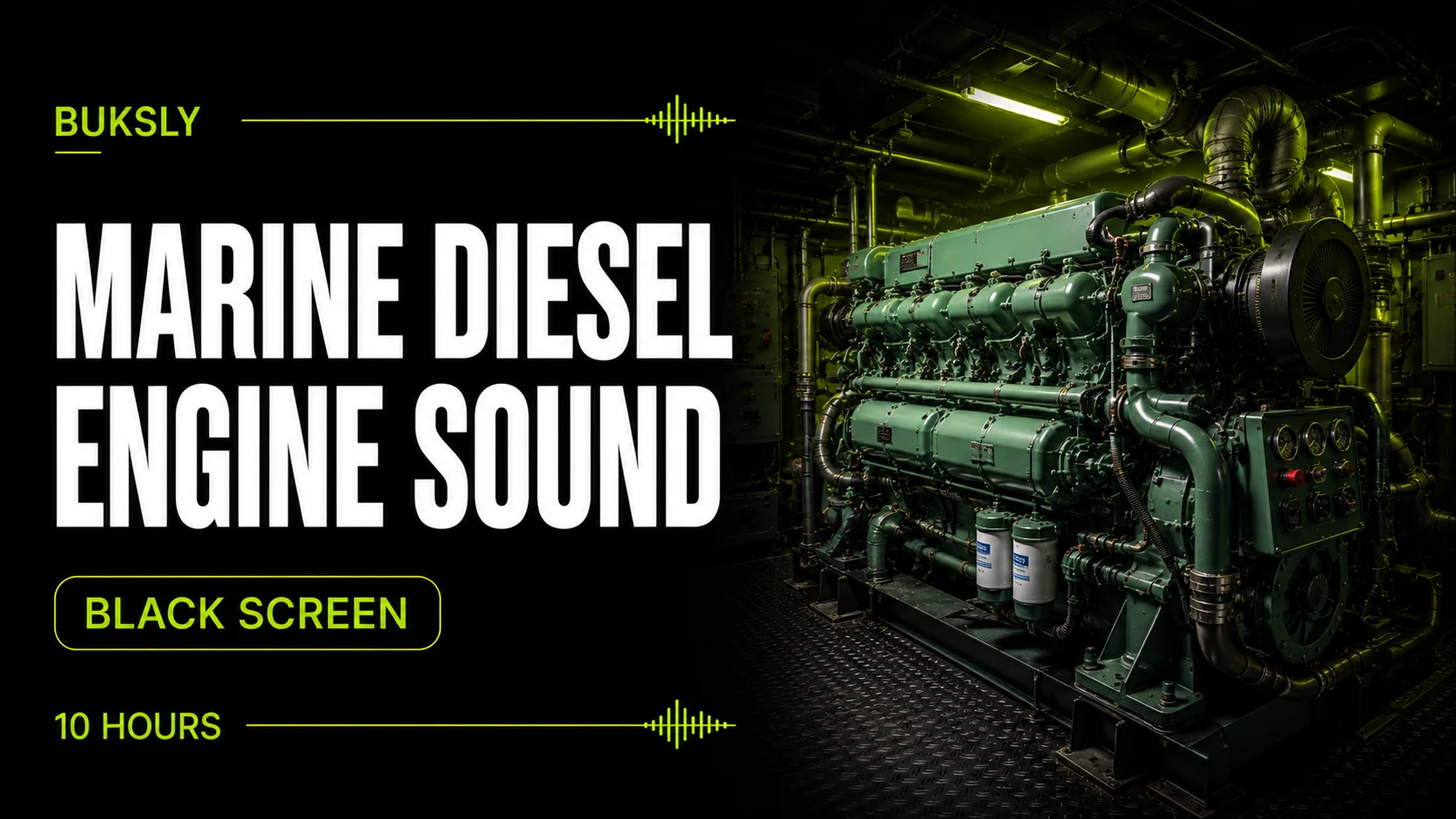 Marine Diesel Engine Black Screen 10 Hours — Episode 2 cover image