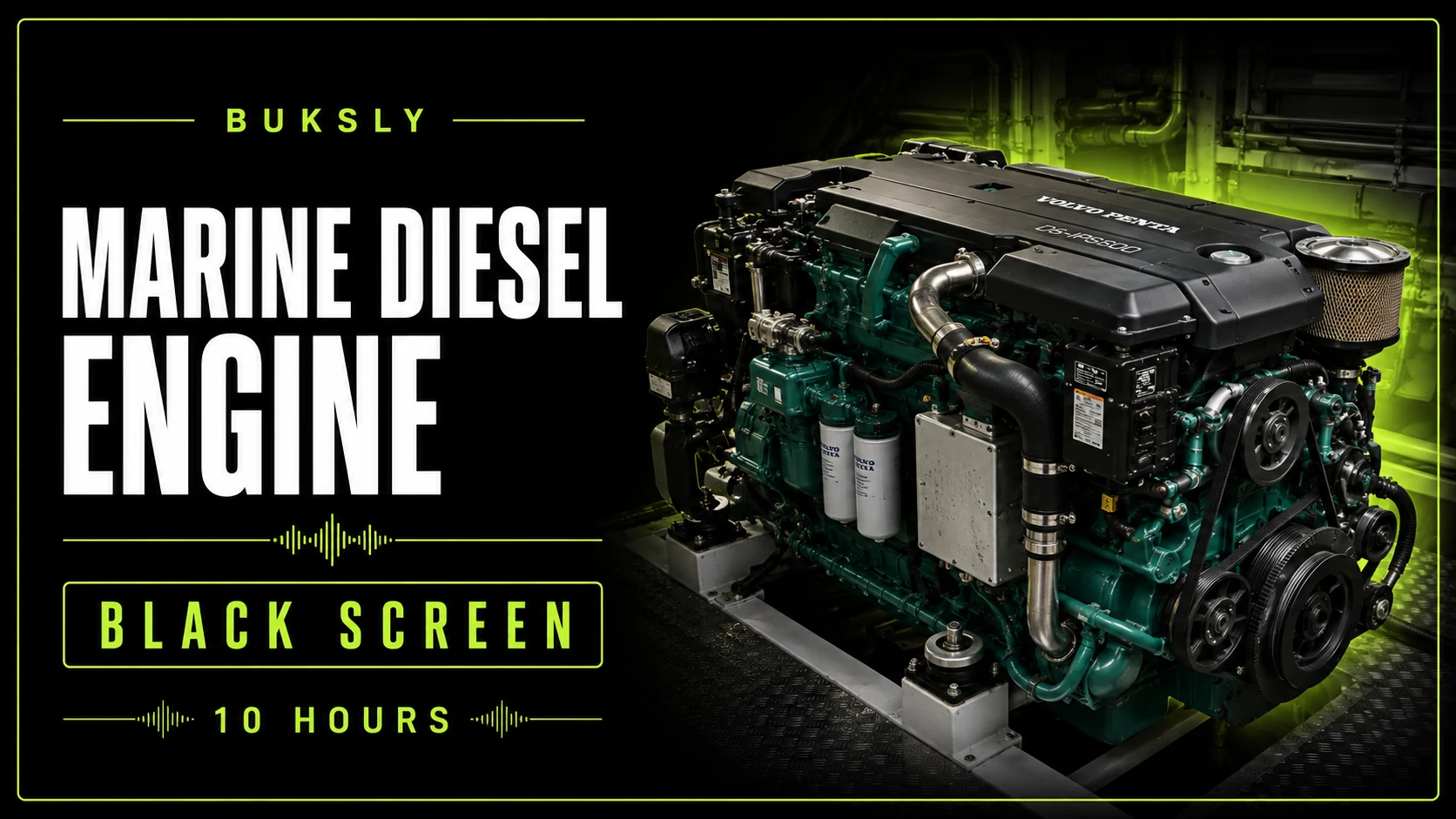 Marine Diesel Engine Black Screen 10 Hours — Episode 3 cover image