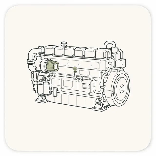 Marine Diesel Engine Black Screen 10 Hours