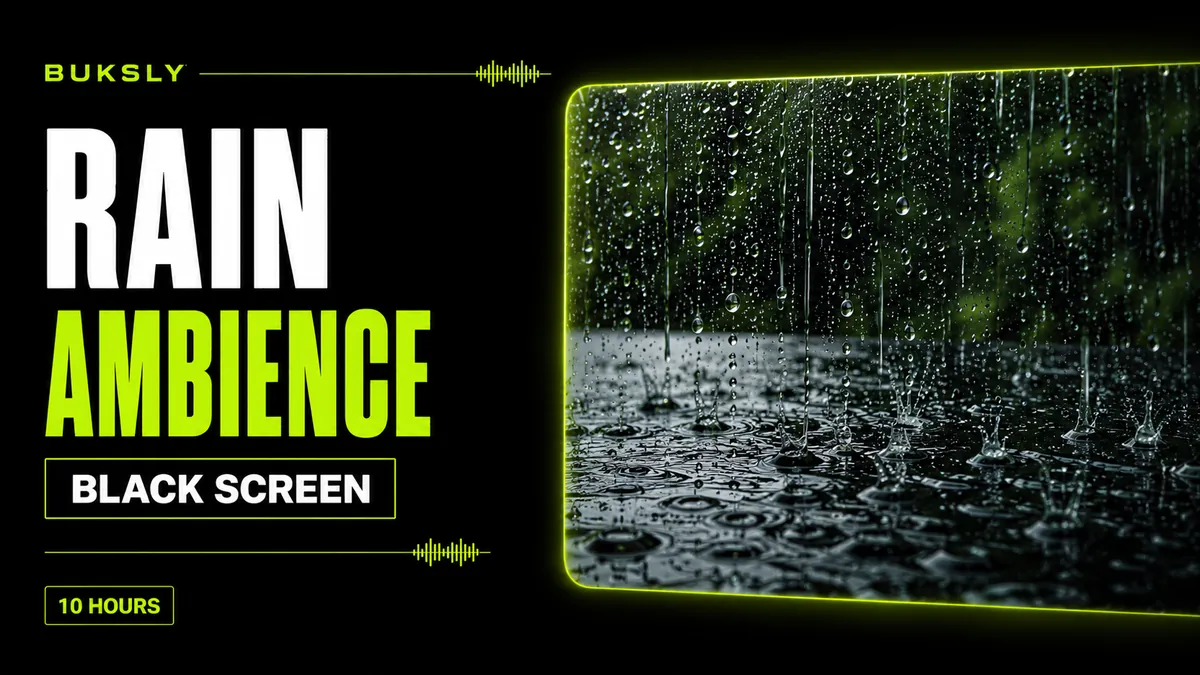 Rain Ambience Black Screen 10 Hours — Episode 1 cover image
