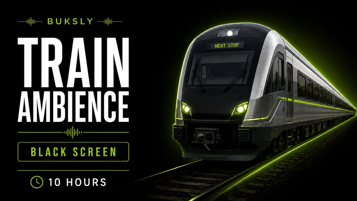 Train Ambience Black Screen 10 Hours — Episode 1 cover image