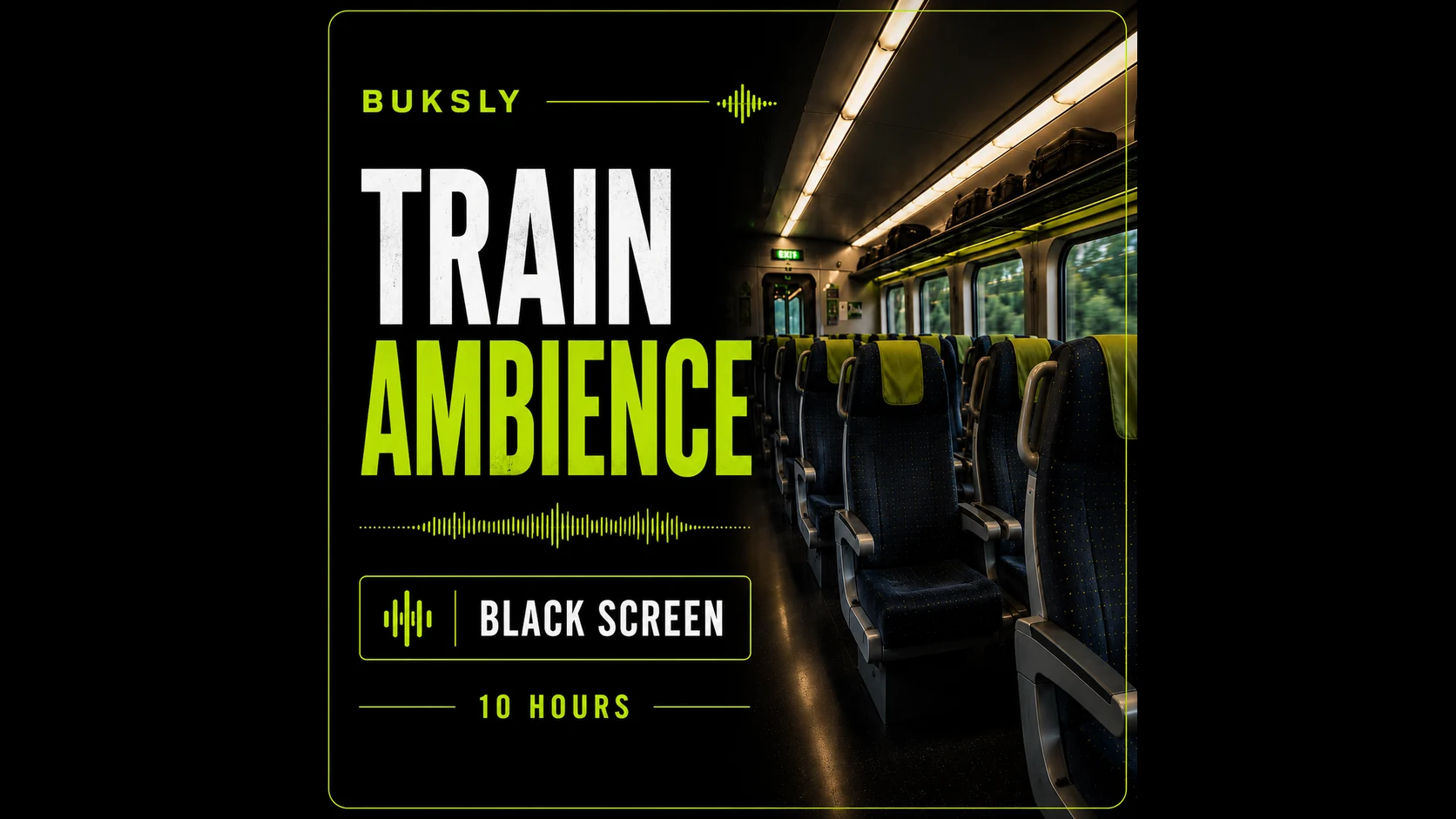 Train Ambience Black Screen 10 Hours — Episode 3 cover image