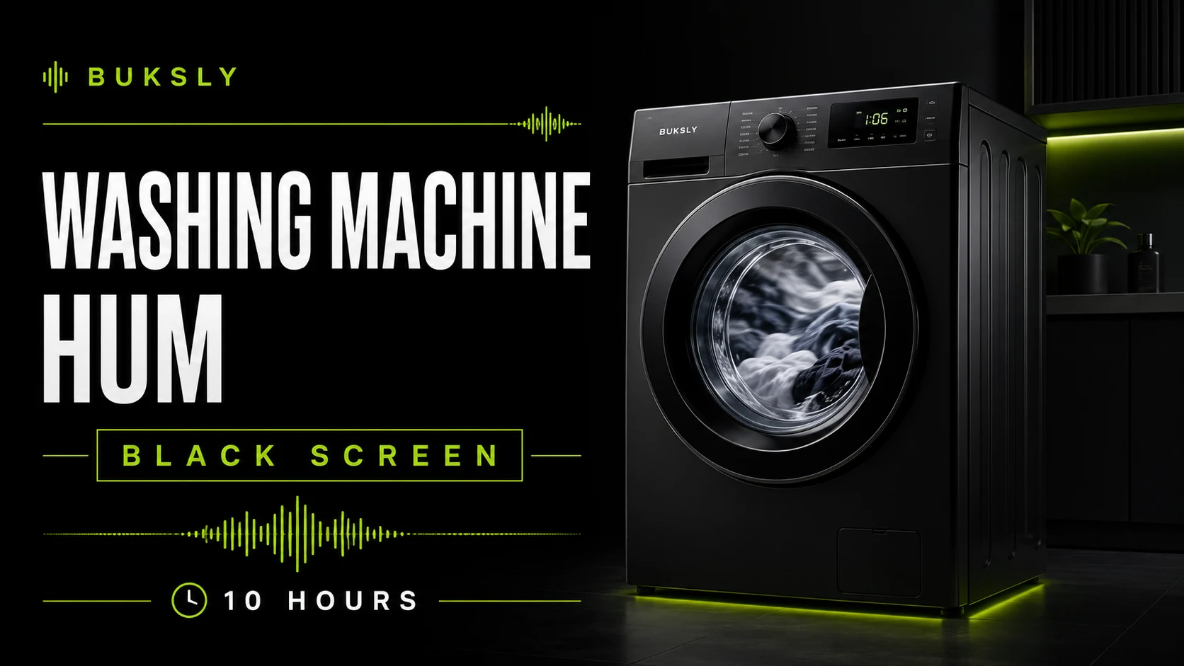 Washing Machine Hum Black Screen 10 Hours — Episode 2 cover image