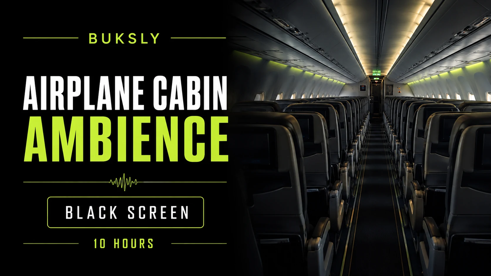 Airplane Cabin Ambience Black Screen 10 Hours — Episode 4 cover image