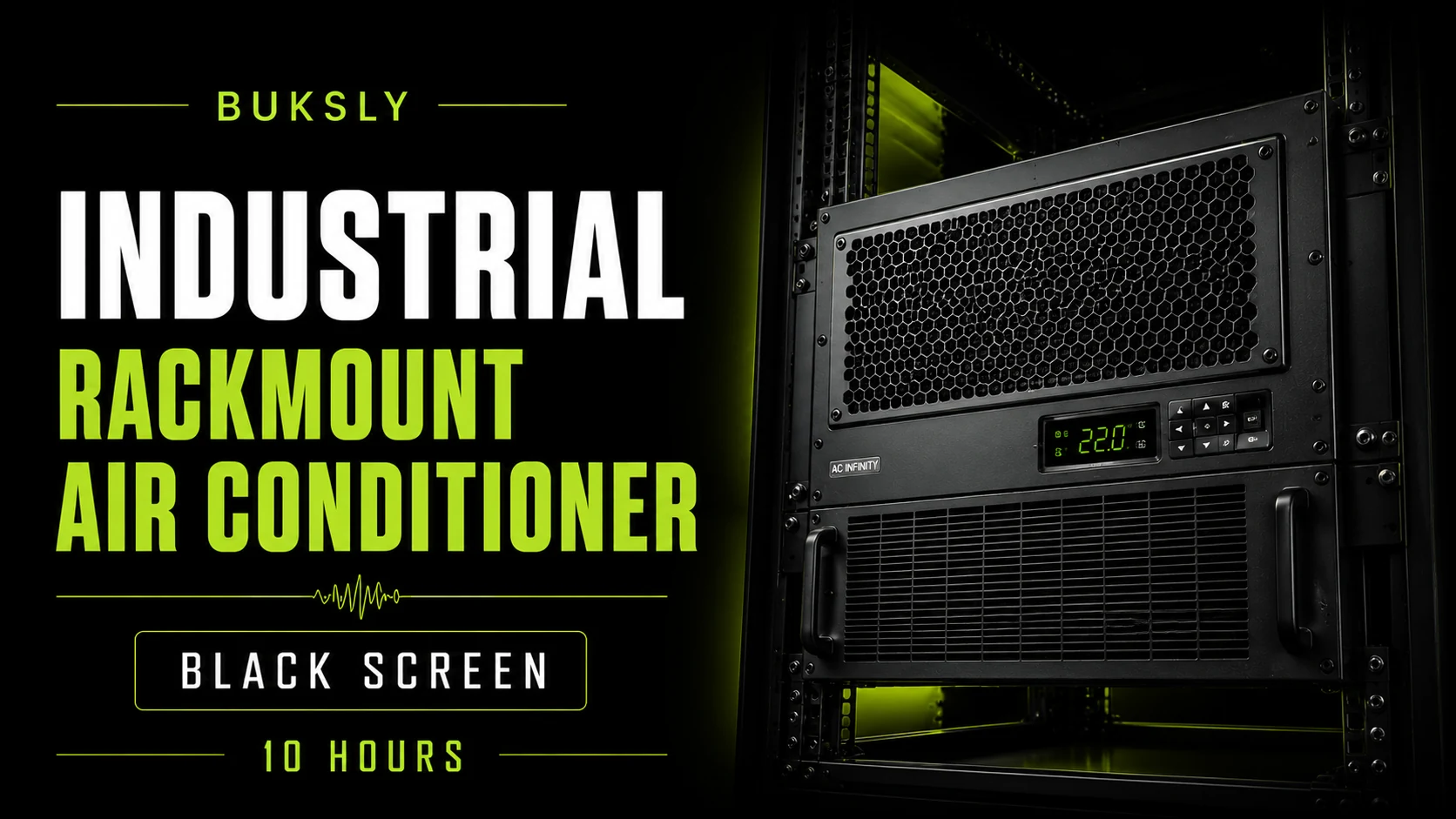 Industrial Rackmount Air Conditioner Black Screen 10 Hours — Episode 4 cover image