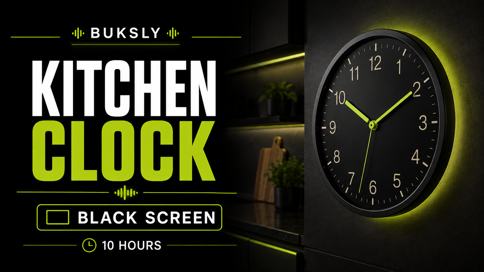 Kitchen Clock Black Screen 10 Hours — Episode 6 cover image