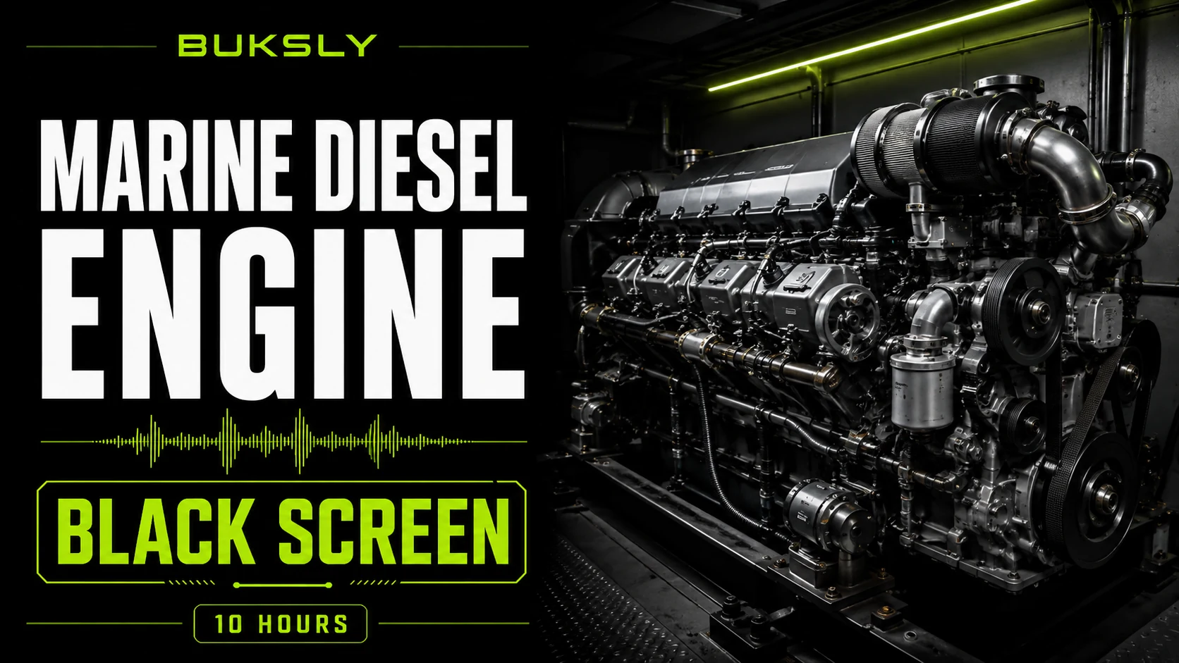 Marine Diesel Engine Black Screen 10 Hours — Episode 5 cover image