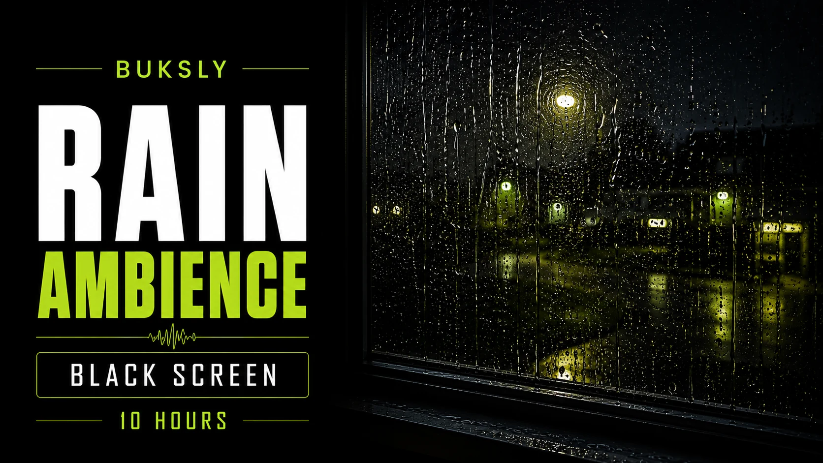 Rain Ambience Black Screen 10 Hours — Episode 4 cover image