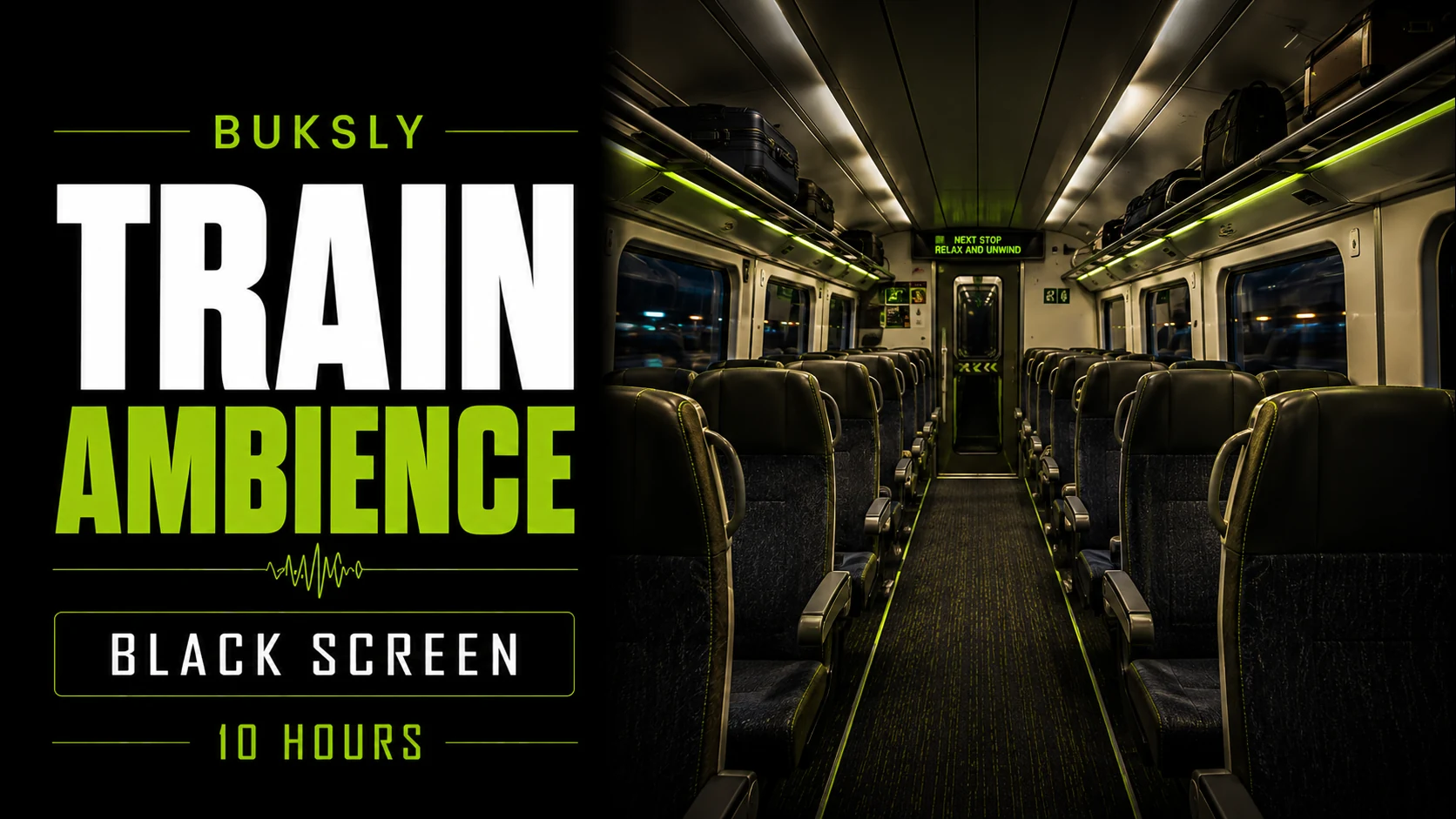 Train Ambience Black Screen 10 Hours — Episode 4 cover image
