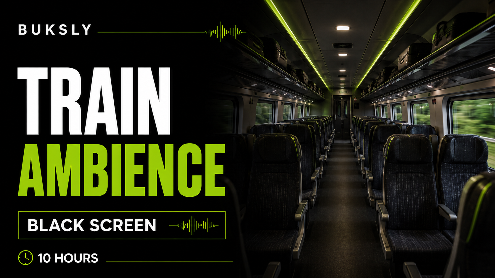 Train Ambience Black Screen 10 Hours — Episode 7 cover image